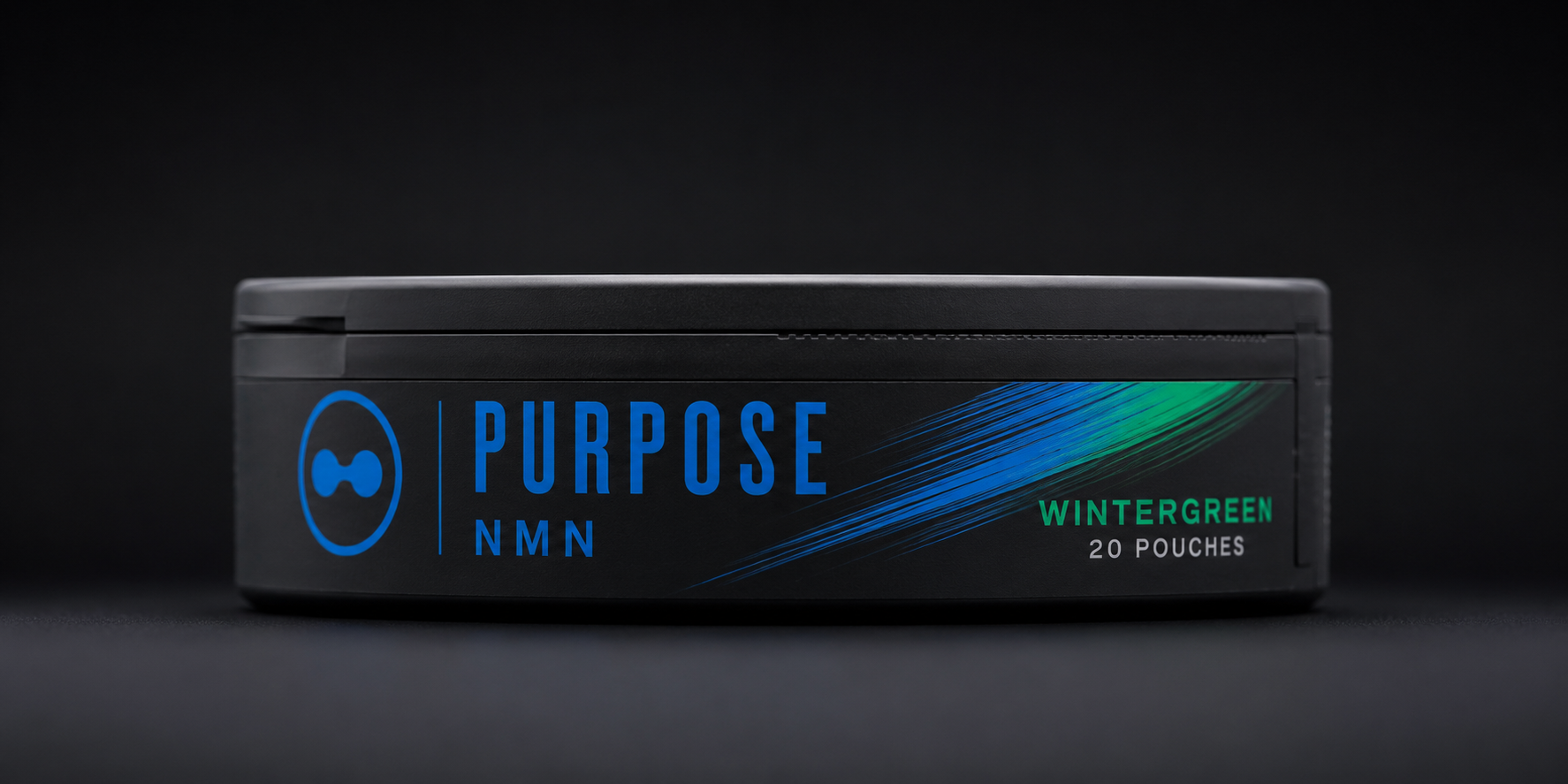 Purpose NMN Wintergreen tin, 22 pouches